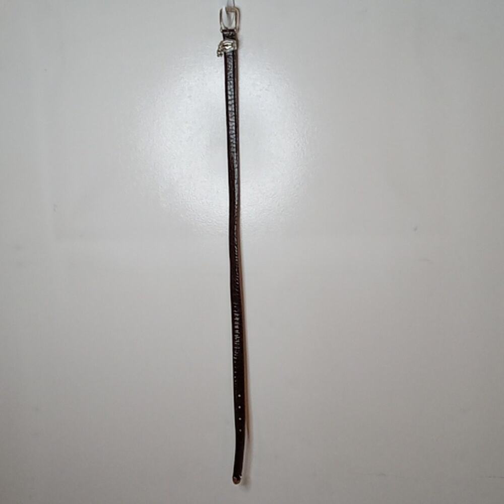 Brighton Women's  Brown B10078 L/34 belt. Boho,Adjustable,Animal print.